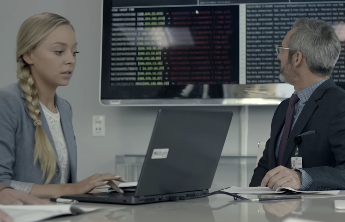 Scene from Mr. Robot