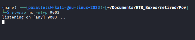 Listener ready and Metasploit handler configured