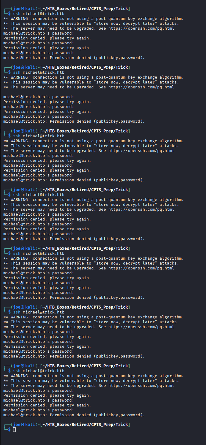 Repeated failed SSH logins triggering the ban